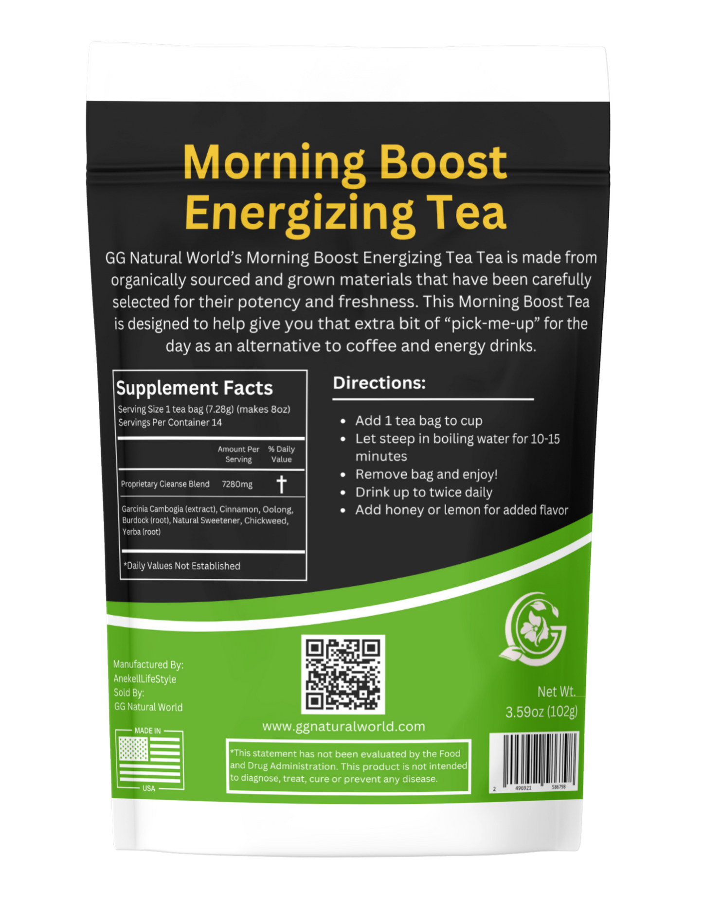 Morning Boost Energizing Tea/ 14 Day